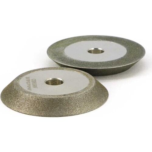 1V1 taper edge diamond coated abrasive wheel for tungsten carbide milling tool sharpening with 30 45 60 degree angle E009