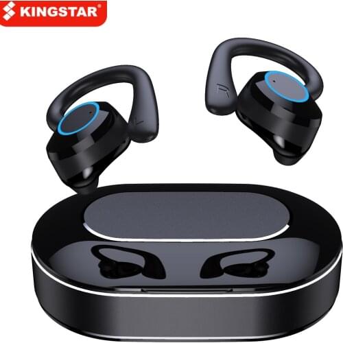 KINGSTAR Wireless Headphone 5.0 Touch Control Sports Waterproof Bluetooth Earphone HiFi 9D Bass Stereo Headset With Microphone