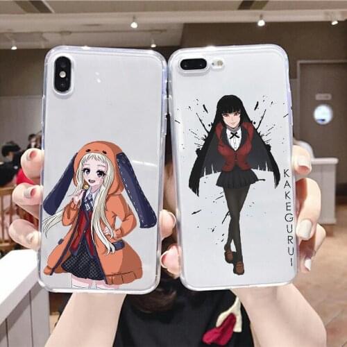 Kakegurui Jabami Yumeko Kirari Phone Case For Xiaomi Redmi Note 7 7A 8 8T 9 9A 9S 10 K30 Pro Ultra transparent 3D funda pretty