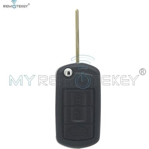 Remtekey Flip key shell HU92 blade 3 button for Landrover LR3 LR4 Rangerover 2007 2008 2009 2010