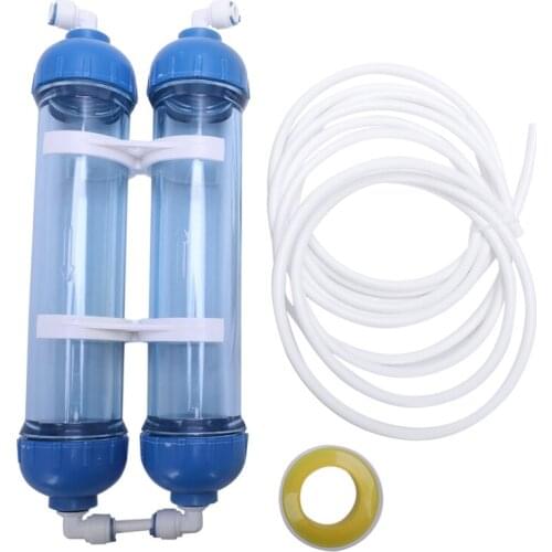 Water Filter 2Pcs T33 Cartridge Housing Diy T33 Shell Filter Bottle 4Pcs Fittings Water Purifier For Reverse Osmosis System