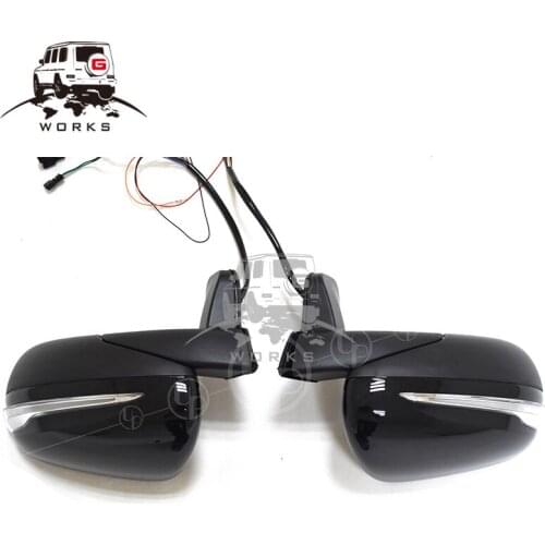 G class W463 old to new side mirror W464 G63 style full set with lights and side mirrors 90-18y