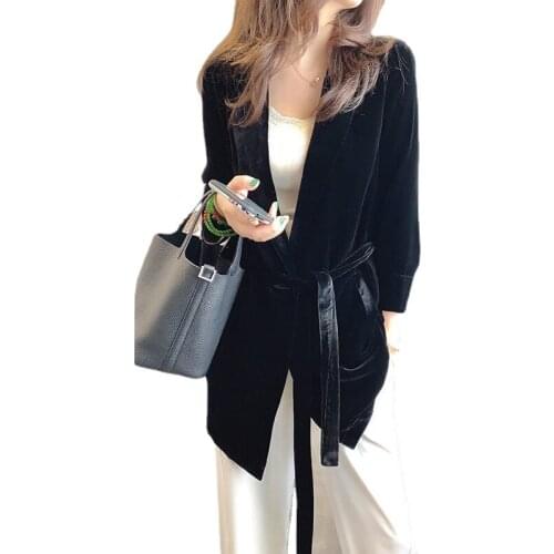 Женские бархатные пиджаки GIOIO China At AliExpress