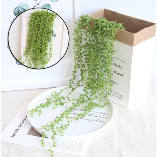 Artificial Hanging Succulents Plants Greenery Hanging Leaves for Wedding Home Wall Decoration FreeArtificial & Dried Flowers Ar