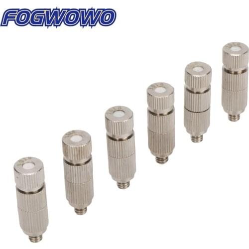 Ceramic Filter High Pressure 3/16 Thread Metal Fog Nozzles Garden landscaping Farm Irrigation Factory Cooling Sprayer 60 Pcs