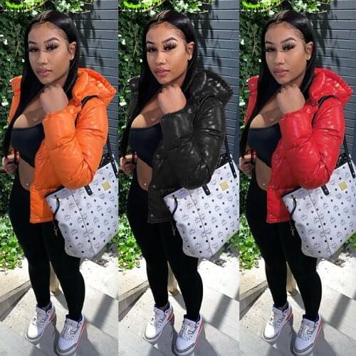 Puffer Jacket Women Autumn Winter Oversize Female Coat Hooded Outerwear Warm Parka Cotton Padded Zip Up Plus Size Quilted Jacket