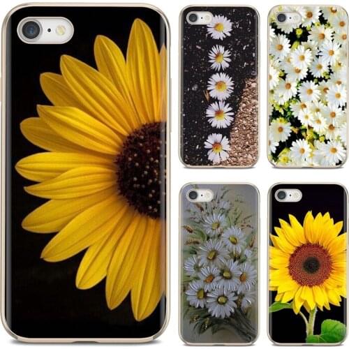 For Huawei Y6 Y5 2019 For Xiaomi Redmi Note 4 5 6 7 8 Pro Mi A1 A2 A3 6X 5X 7A Soft TPU Silicone Case Small Daisy Sunflower