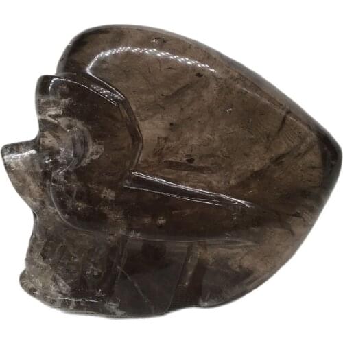 Natural Smoky quartz crystal skull gift home collection Living room Feng shui furnishing articles