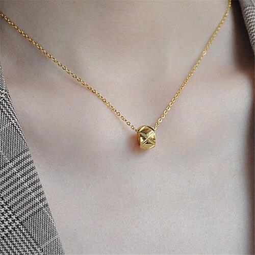 New Arrival Necklaces Fashion Women Chains Necklaces Trendy Link Chain Metal Simple Elegant Korean Female Jewelry