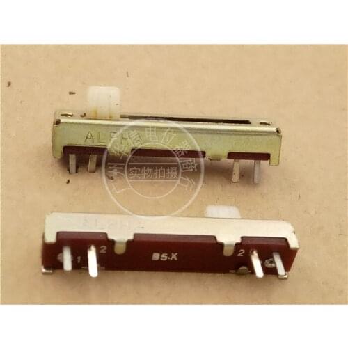 Original New 100% 3.5cm single straight slide fader potentiometer B5K microphone potentiometer handle length 5MM (SWITCH)