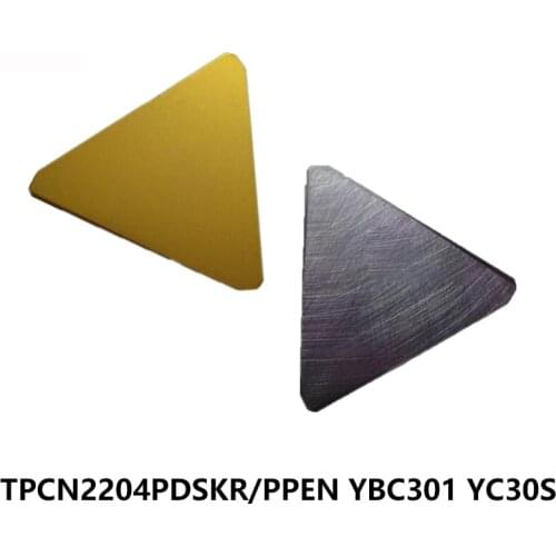 Original Carbide Inserts TPCN TPCN2204 PDSKR PPEN TPCN2204PDSKR YC30S TPCN2204PPEN YBC301 Turning Tools Lathe Cutter CNC