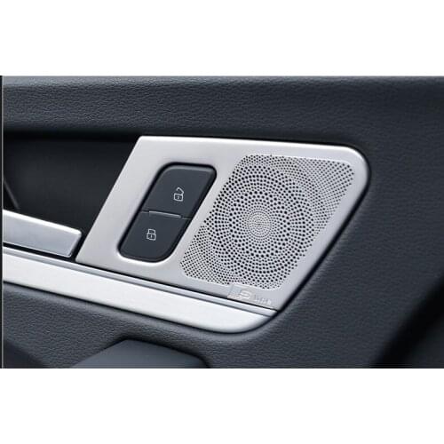 Fit for Audi q5l 2018-2019 door horn trim frame interior modification patch handle sound ring cover