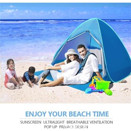 Portable Beach Tent UV Protection Pop-up Camping Tent Sun Shelter For Oudoors Camping Fishing Hiking Beach Travel Dropship