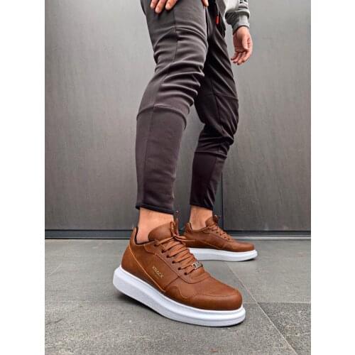 Knack High Base Daily Shoes 040 Tan Men Shoes Seasonal Shoes Casual Tooling Shoes Style Shoes Sneaker