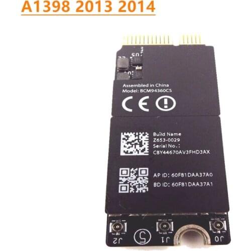 Sale A1398 1398 AIRPORT WIRELESS CARD for MacBook Pro Retina 15" 661-8143 661 8143 BCM94360CS 2013 2014 Year