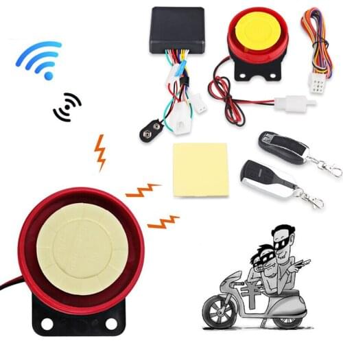 12v Motorcycle Security Alarm System Remote Control Engine Start 12V Bike Motorbike Scooter Anti-Theft Alarm System Speaker