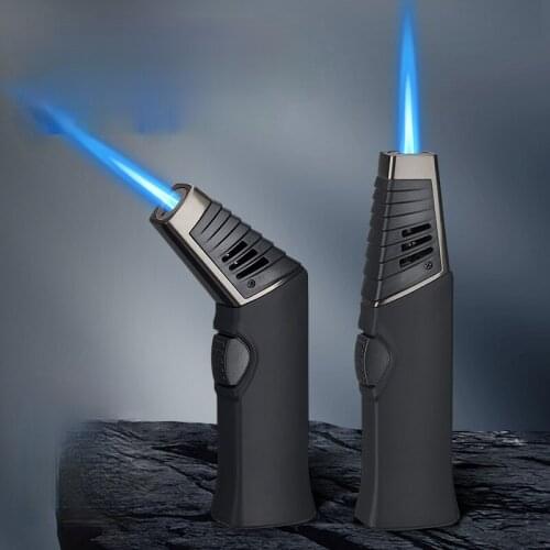Foldable Elbow Spray Gun Welding Torch Lighter Creative Metal Straight Into Lighter Smoke Accesoires Gift for Men Rolling Papers