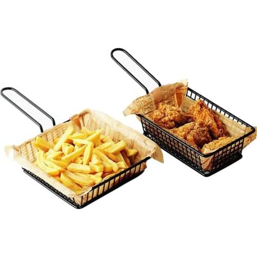 French Fries Container Basket Food Snack Potato Chips Barrel Multifunctional Practical Convenient Creative Tableware Hot Sale