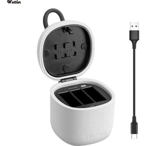 Battery Charger For Hero8/7/6/5 Sports Camera Storage Box Battery Set Accessories Retractable Charging Box for Gopro 5/6/7/8