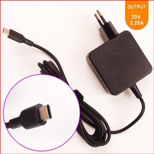 20V 2.25A Laptop Ac Adapter Charger USB-C Type-C for Lenovo 00HM668 SA10E75811 4X20E75133 ADLX45ULCI2A 00HM667 SA10E75845