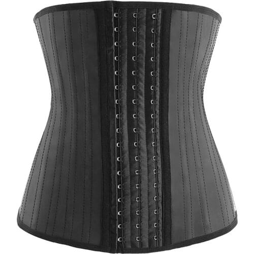 25 Steel Boned Latex Waist Trainer Corset Underbust Firm Slimming Waist Cincher Hot Womens Body Shaper Cinta Modeladora