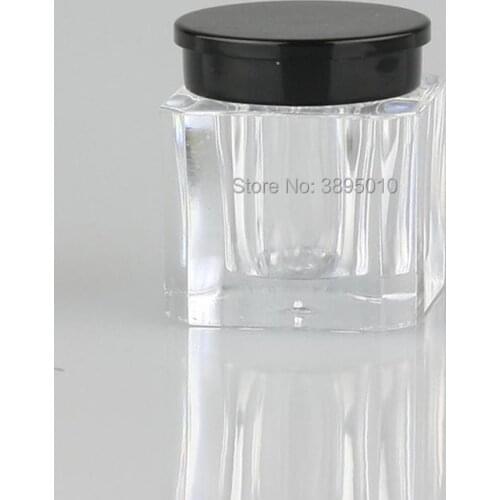 3.5g Octagonal Square Jar , clear Cream Bottle , Empty Cosmetic Container F454