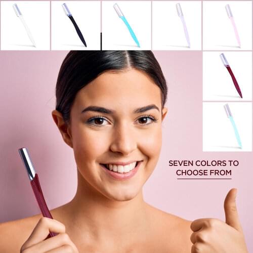 7 Colors Available Eyebrow Trimmer Hair Remover Pro Women Face Razor Eyebrow Trimmers Blades Shaver Beauty Makeup Accessories
