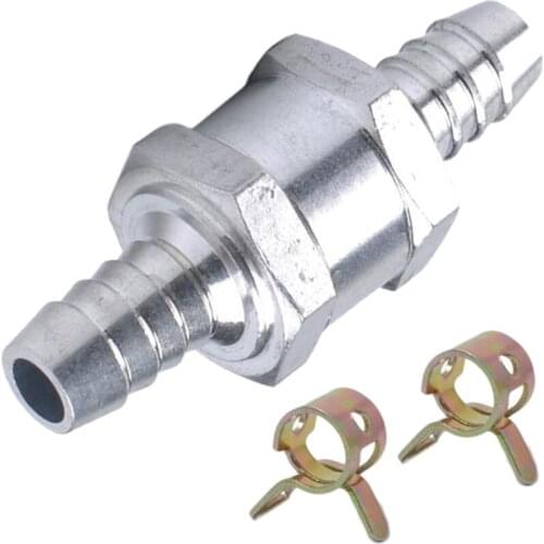 8mm Aluminium One Way Fuel Non Return Check Valve Petrol Diesel Oil Water