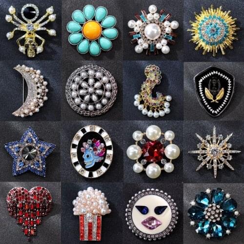 Brooches Pin Genuine Professional Amashite Brooch Retro High-grade Temperament Luxury Pearl Female Suit Accessories