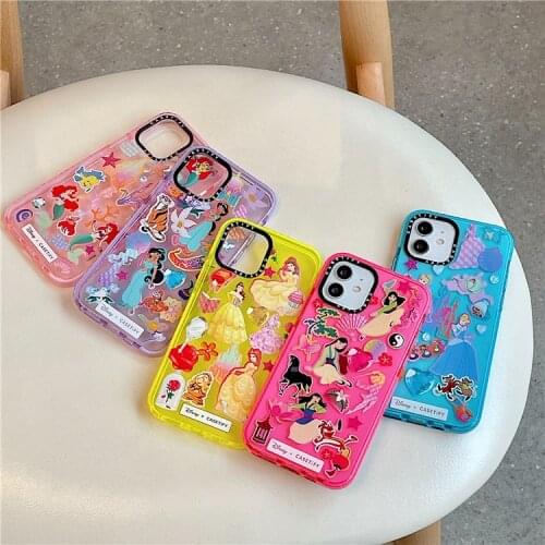Disney Princess Mobile Phone Case for iPhone 7/8 plus xr xs max 11/12pro max 12mini Waterproof Cell phone cover