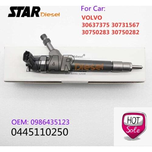 CR Injection 0445110250 0 986 435 123 Injector Sprayer Nozzle 0 445 110 250 For VOLVO 30637375 30731567 30750283 30750282