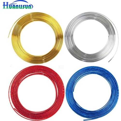 HUANLISUN 1metres U Style Chrome Decoration Strip Silvery car styling Car Interior Air Conditioner Vent Grille