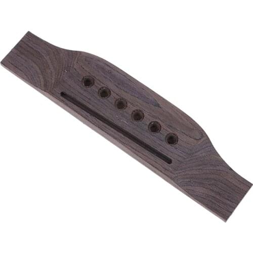 1Pc Wooden acoustic Guitar Parts Saddle Thru Guitar Bridge For 6 string Acoustic Guitar Rosewood Guitar Accs