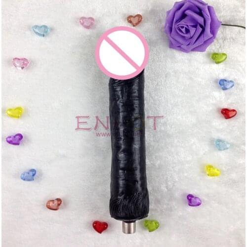 2016 super-huge type dildo for strong desire women Sex machine attachment sex toy simulation dildo for machine ENHOT-C-19-Black