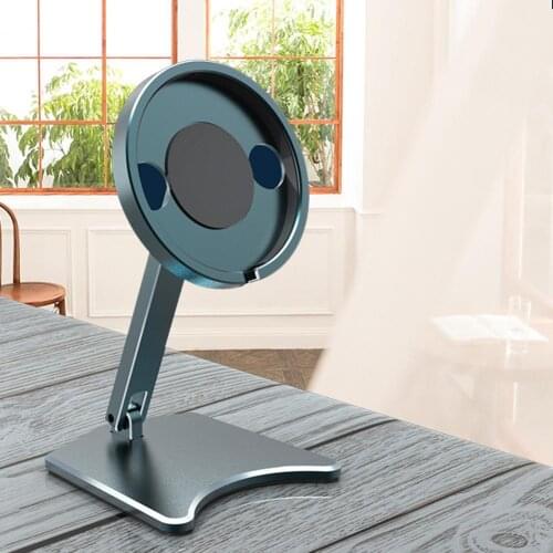 Charger Stand Solid Color Convenient Sturdy Folding Rotating Charger Stand for Home
