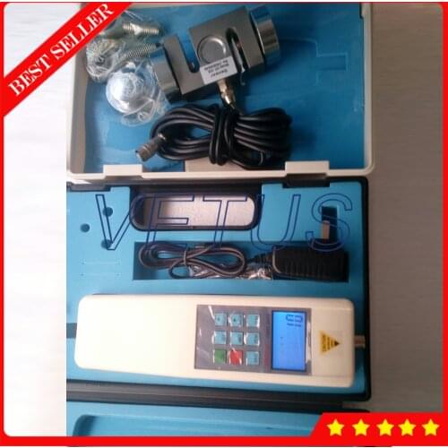 HF-10K Handheld Digital force dynamometer with Digital Force Gauge and digital tension meter 0-10KN RS232 External Sensor