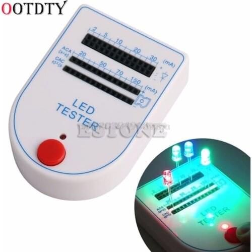 OOTDTY Portable LED Tester Test Box Mini Light-emitting Diode Bulb Lamp 2~150mA