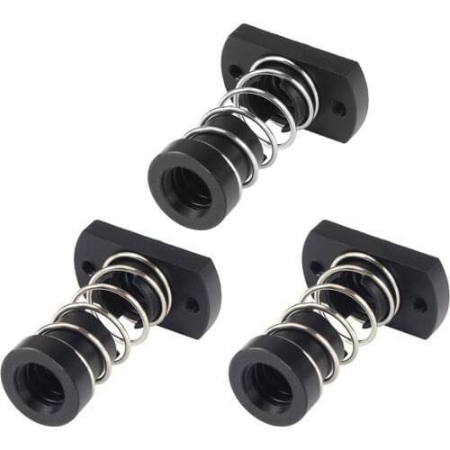 3D Printer T8 POM Anti Backlash Nuts For Lead 2mm / 4mm / 8mm Acme Threaded Rod Eliminate the gap Spring DIY CNC Accessories New