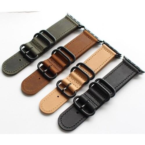 New Special Leather Watchband Replacement For Apple Watch Band 44mm 40mm / 42mm 38mm Series 4 3 2 All Models Watch Strap
