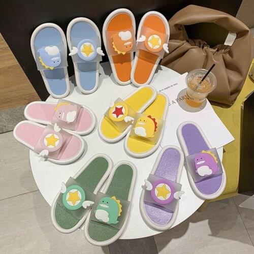 Slippers Womens Room Ins New Home Bathroom Bath Lovely Summer Cartoon Dinosaur Sandals Men Mens Slippers Mens Shoes