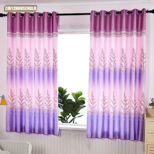 Curtains for Children Room Baby Room New Short Curtain 2 Meters Height Living Room Bedroom Half Shade Curtain Plants