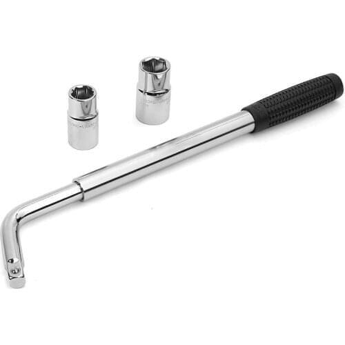17/19/21/23mm Car Wheel Lug Nut Wrench with Anti-slip Handle Telescoping Hex Key Socket Spanner Car Tire Repair Wrench QZ023