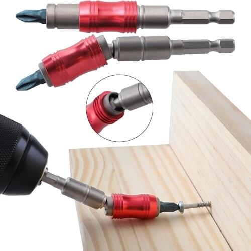 Magnetic Screwdriver Extension Bit Rod 20 Degree Screw Driver Rod 1/4'' Hex Shank Screw Bit Tools For Electric Screwdriver Drill