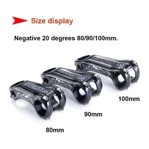 20 degrees 31.8 x 80/90/100mm KRSCT New CNC MTB bicycle stem road mountain bike stem mtb cycling bike parts