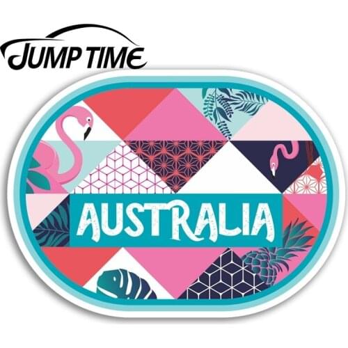 Jump Time for Australia Vinyl Stickers Oz Fun Travel Sticker Laptop Luggage Auto Bumper Motor Decal Waterproof Car Accessories