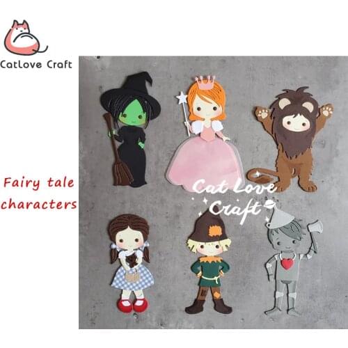 Catlove Fairy tale characters Metal Cutting Dies Scrapbooking Stencil Die Cuts Card Making DIY Craft Embossing New Dies For 2021