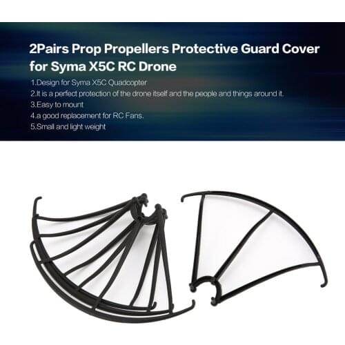 2Pairs Propeller Blade Prop Protection Cover Propellers Protective Guard Protector Spare Parts for Syma X5C RC Drone