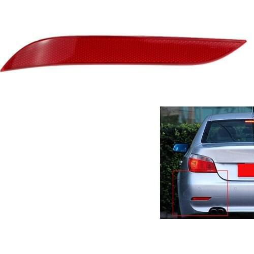 1PCS Left Side Rear Bumper Reflector Light Lamp Lens for BMW E60 E61 520d 520i 520li 523li 525li 530li 2003-2007 63146915039