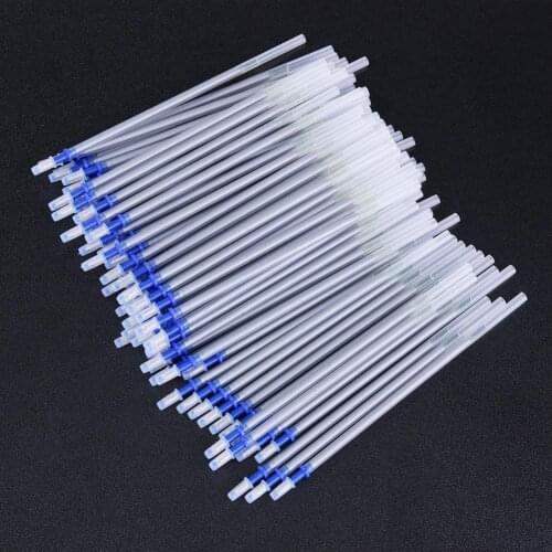 100pcs Mercury Refillable Pen Water Erasable Pens Fabric Leather Marker