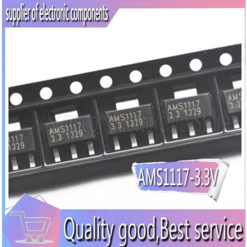 20PCS New AMS1117-3.3 1117-3.3V Patch SOT89 Linear Regulator Chip Power IC